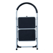 folding step stool foldable 2 steel step ladder for lidl NON Slip Tread Safety Domestic Ladder